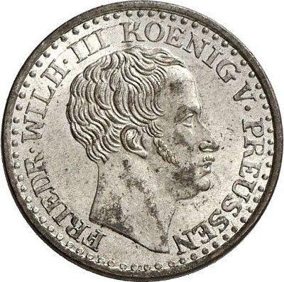 Anverso 1 Silber Groschen 1836 A - valor de la moneda de plata - Prusia, Federico Guillermo III