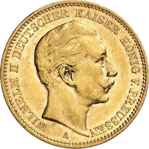 Аверс монеты - 20 марок 1904 года A "Пруссия" - цена золотой монеты - Германия, Германская Империя