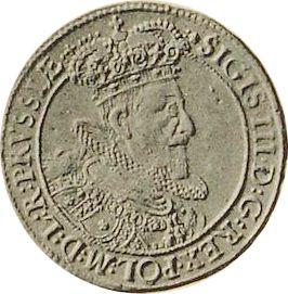 Аверс монеты - Донатив 2 дуката 1619 года "Гданьск" - цена золотой монеты - Польша, Сигизмунд III Ваза