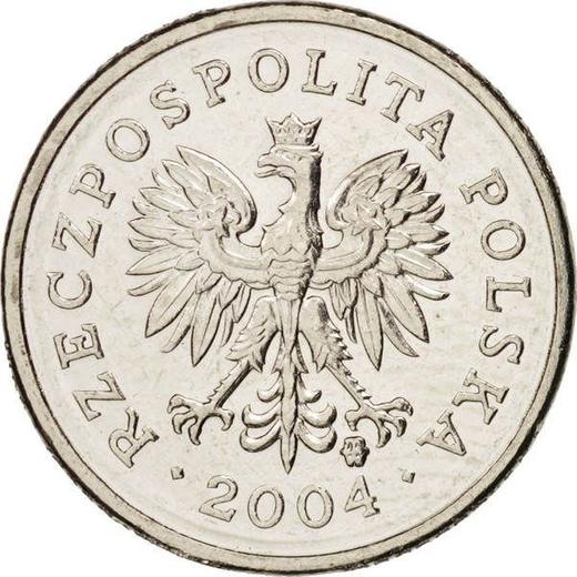 Аверс монеты - 10 грошей 2004 года MW - цена  монеты - Польша, III Республика после деноминации