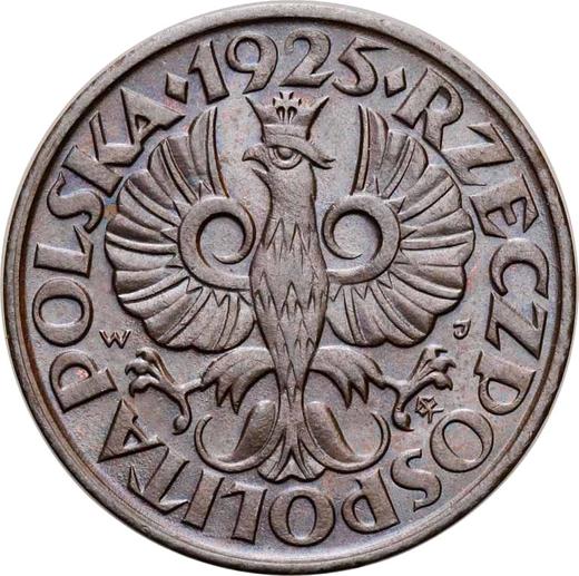 Аверс монеты - 2 гроша 1925 года WJ - цена  монеты - Польша, II Республика