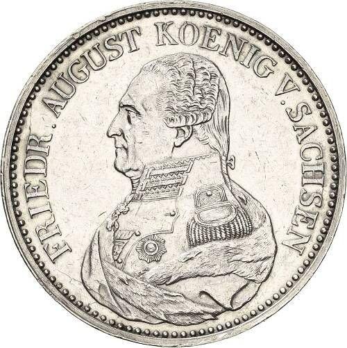 Obverse Thaler 1827 S - Silver Coin Value - Saxony-Albertine, Frederick Augustus I