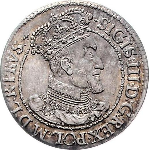 Awers monety - Ort (18 groszy) 1618 SB "Gdańsk" - cena srebrnej monety - Polska, Zygmunt III