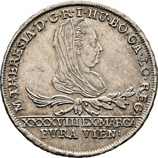 Аверс монеты - 30 крейцеров 1777 года IC FA "Для Галиции" - цена серебряной монеты - Польша, Австрийское правление