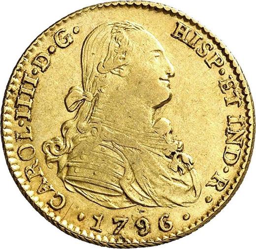 Obverse 2 Escudos 1796 S CN - Spain, Charles IV
