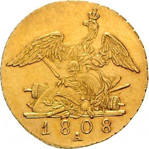 Реверс монеты - Фридрихсдор 1808 года A - цена золотой монеты - Пруссия, Фридрих Вильгельм III