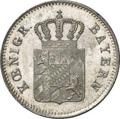Anverso 6 Kreuzers 1854 - valor de la moneda de plata - Baviera, Maximilian II