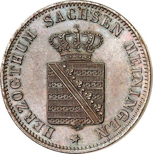 Anverso 1 Kreuzer 1854 - valor de la moneda  - Sajonia-Meiningen, Bernardo II
