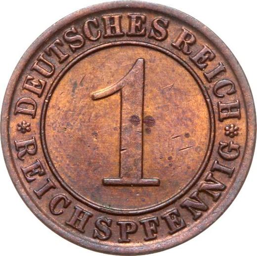 Awers monety - 1 reichspfennig 1928 F - cena  monety - Niemcy, Republika Weimarska