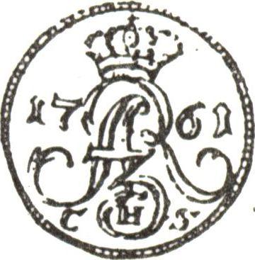 Awers monety - Szeląg 1761 CHS "Elbląski" - cena  monety - Polska, August III