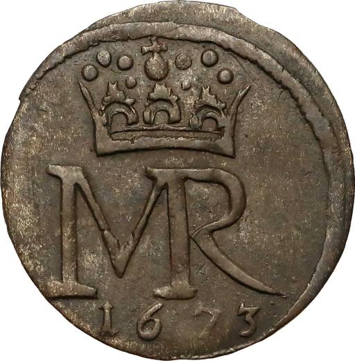 Obverse Schilling (Szelag) 1673 "Elbing" - Silver Coin Value - Poland, Michael Korybut