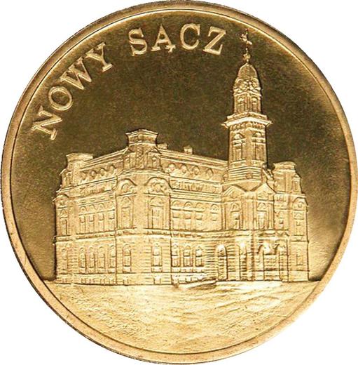 Reverse 2 Zlote 2006 MW NR "Nowy Sacz" -  Coin Value - Poland, III Republic after denomination