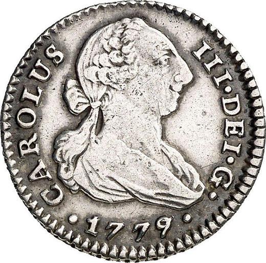 Awers monety - 1 real 1779 S CF - cena srebrnej monety - Hiszpania, Karol III