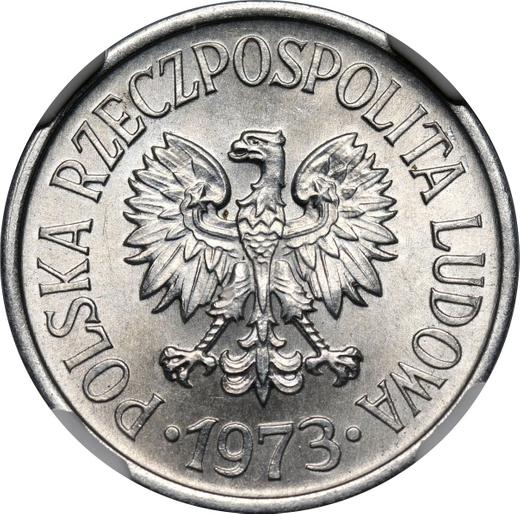Avers 20 Groszy 1973 - Münze Wert - Polen, Volksrepublik Polen