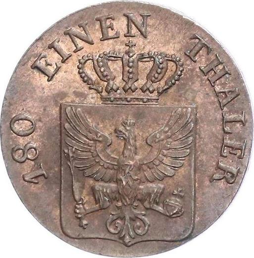 Аверс монеты - 2 пфеннига 1836 года A - цена  монеты - Пруссия, Фридрих Вильгельм III