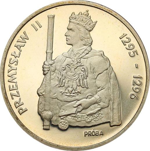 Аверс монеты - Пробные 1000 злотых 1985 года MW "Пшемысл II" Серебро - цена серебряной монеты - Польша, Народная Республика
