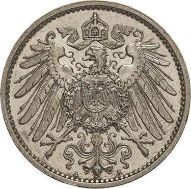 Реверс монеты - 1 марка 1906 года A "Тип 1891-1916" - цена серебряной монеты - Германия, Германская Империя