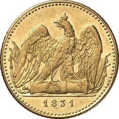Reverso Frederick D'or 1831 A - valor de la moneda de oro - Prusia, Federico Guillermo III