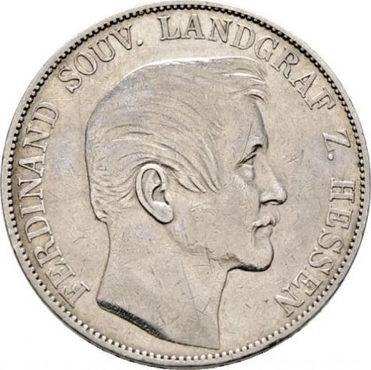 Anverso Tálero 1860 - valor de la moneda de plata - Hesse-Homburg, Fernando de Hesse-Homburg