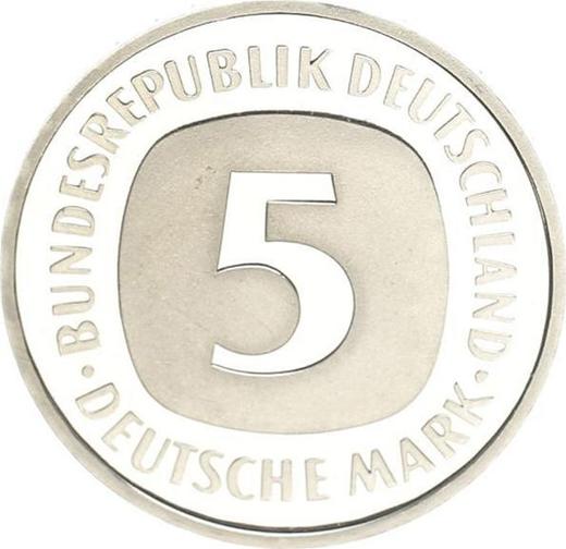 Anverso 5 marcos 2000 A - valor de la moneda  - Alemania, RFA