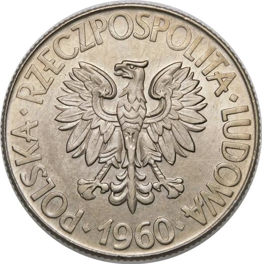 Аверс монеты - 10 злотых 1960 года "200 лет со дня смерти Тадеуша Костюшко" - цена  монеты - Польша, Народная Республика