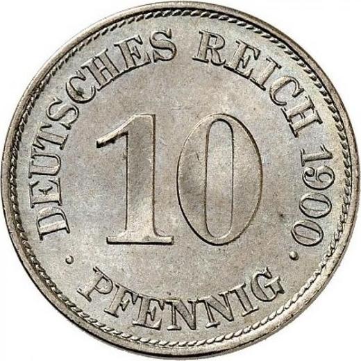 Аверс монеты - 10 пфеннигов 1900 года E "Тип 1890-1916" - цена  монеты - Германия, Германская Империя