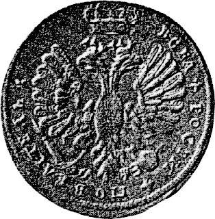 Reverse Tynf ҂АΨЗ (1707) I-L "For the Polish - Lithuanian Commonwealth" Cyrillic year - Silver Coin Value - Russia, Peter I