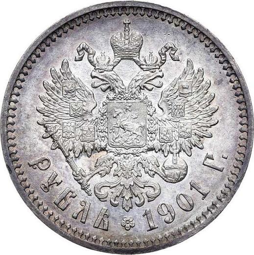 Reverse Rouble 1901 (ФЗ) - Silver Coin Value - Russia, Nicholas II