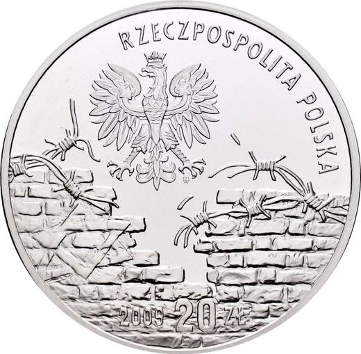 Obverse 20 Zlotych 2009 MW "Irena Sendlerowa, Zofia Kossak-Szczucka and Sister Matylda Getter" - Silver Coin Value - Poland, III Republic after denomination