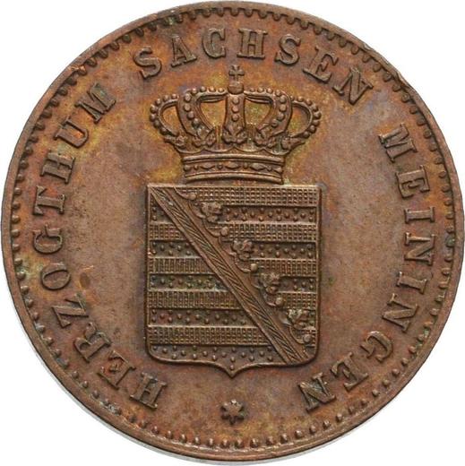 Awers monety - 2 fenigi 1866 - cena  monety - Saksonia-Meiningen, Bernard II