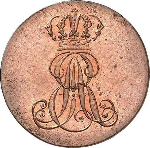 Аверс монеты - 1 пфенниг 1840 года A - цена  монеты - Ганновер, Эрнст Август