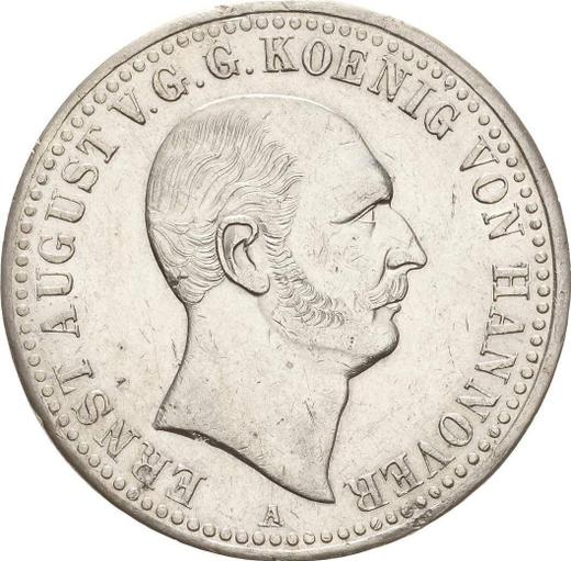 Аверс монеты - Талер 1840 года A "Тип 1838-1840" - цена серебряной монеты - Ганновер, Эрнст Август