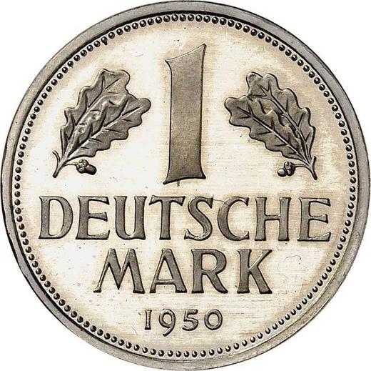Obverse 1 Mark 1950 J - Germany, FRG