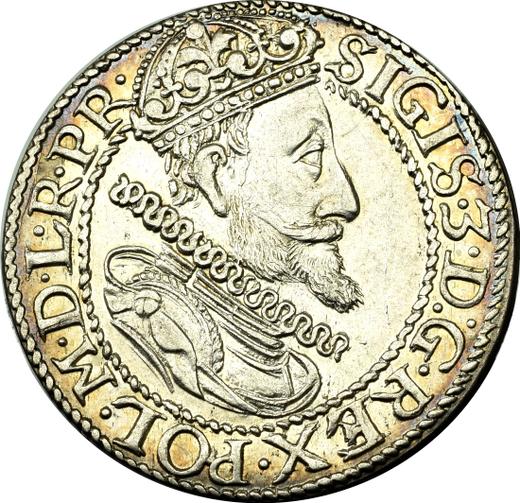Awers monety - Ort (18 groszy) 1614 "Gdańsk" - cena srebrnej monety - Polska, Zygmunt III