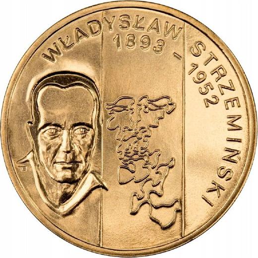Реверс монеты - 2 злотых 2009 года MW ET "Владислав Стржеминский" - цена  монеты - Польша, III Республика после деноминации