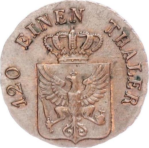 Аверс монеты - 3 пфеннига 1822 года B - цена  монеты - Пруссия, Фридрих Вильгельм III