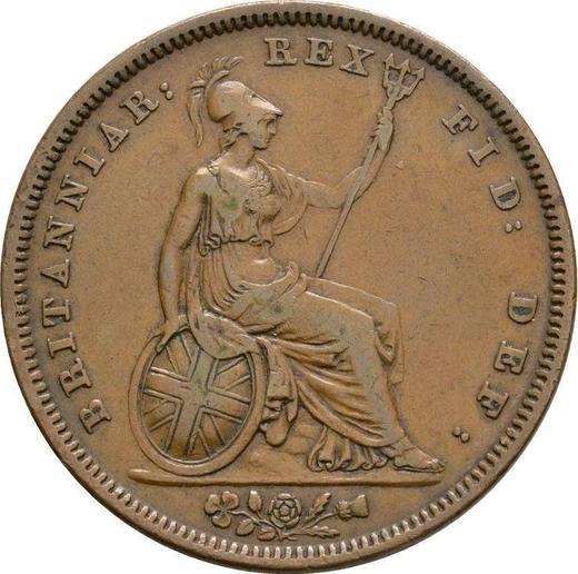 Реверс монеты - Пенни 1831 года - цена  монеты - Великобритания, Вильгельм IV