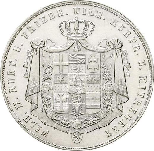 Аверс монеты - 2 талера 1842 года - цена серебряной монеты - Гессен-Кассель, Вильгельм II
