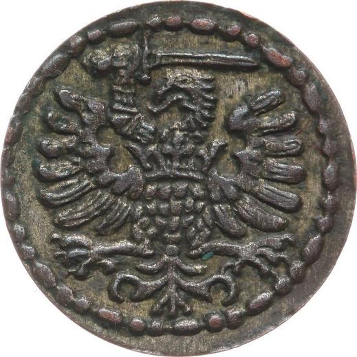 Аверс монеты - Денарий 1581 года "Гданьск" - цена серебряной монеты - Польша, Стефан Баторий