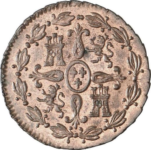 Reverso 4 maravedíes 1818 "Tipo 1816-1833" - valor de la moneda  - España, Fernando VII