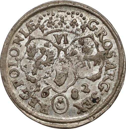 Реверс монеты - Шестак (6 грошей) 1682 года TLB "Тип 1677-1687" - цена серебряной монеты - Польша, Ян III Собеский