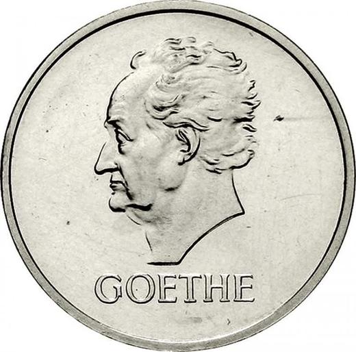 Reverso 5 Reichsmarks 1932 A "Goethe" - valor de la moneda de plata - Alemania, República de Weimar