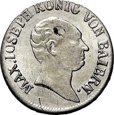 Аверс монеты - 3 крейцера 1817 года - цена серебряной монеты - Бавария, Максимилиан I