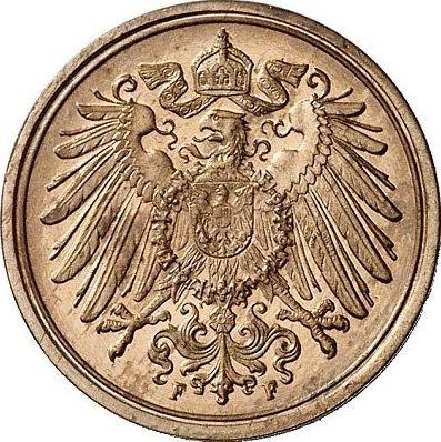 Реверс монеты - 1 пфенниг 1893 года F "Тип 1890-1916" - цена  монеты - Германия, Германская Империя