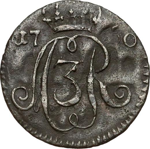 Anverso Szeląg 1760 "de Torun" - valor de la moneda  - Polonia, Augusto III