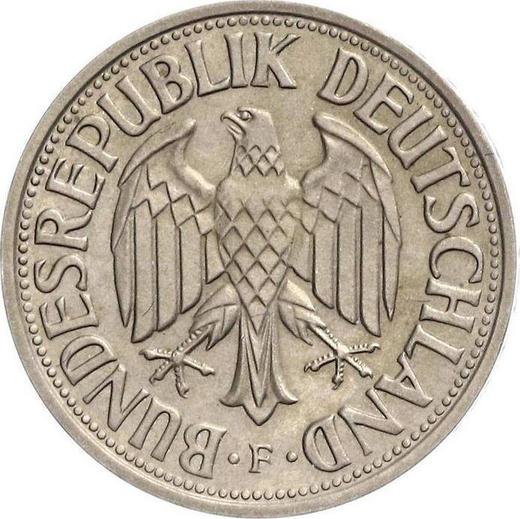 Реверс монеты - 1 марка 1956 года F - цена  монеты - Германия, ФРГ