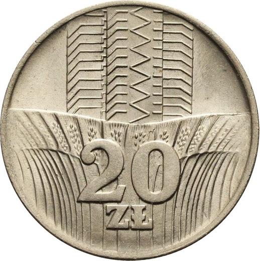 Reverse 20 Zlotych 1973 - Poland, Peoples Republic