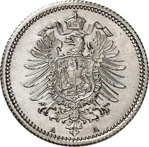 Rewers monety - 20 fenigów 1875 A "Typ 1873-1877" - cena srebrnej monety - Niemcy, Cesarstwo Niemieckie