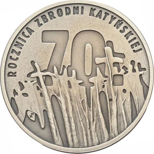Reverso 10 eslotis 2010 MW UW "Katyń, Mednoe, Járkov - 1940" - valor de la moneda de plata - Polonia, República moderna