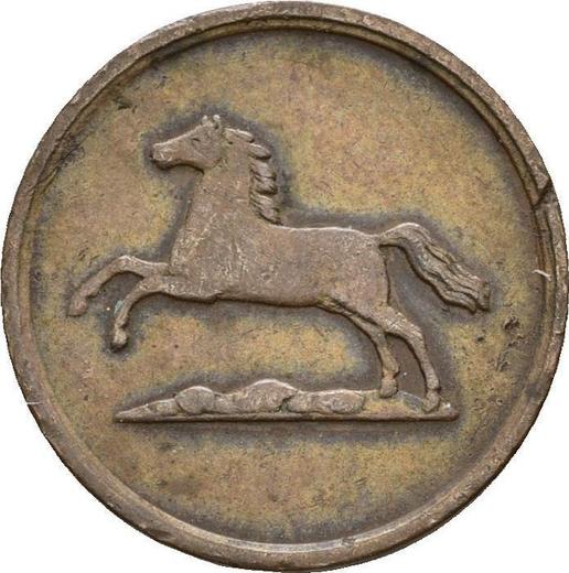 Anverso 1 Pfennig 1851 B - valor de la moneda  - Brunswick-Wolfenbüttel, Guillermo